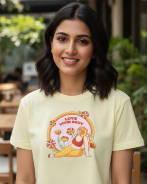 Love your body | Butter Yellow | Vichitra Crop tops