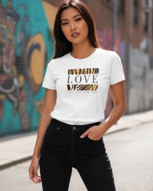 Love | Women Round Neak Vichitra T-Shirt