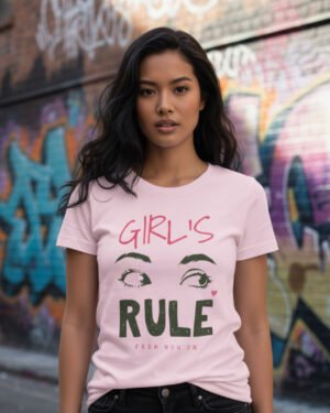 Girls Rule | Women Round Neak Vichitra T-Shirt