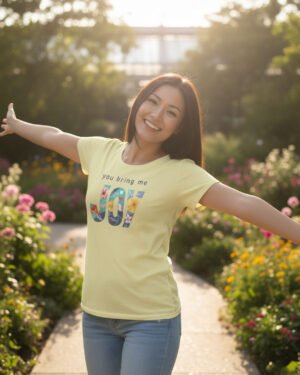 You bring me JOY | Women Round Neak Vichitra T-Shirt