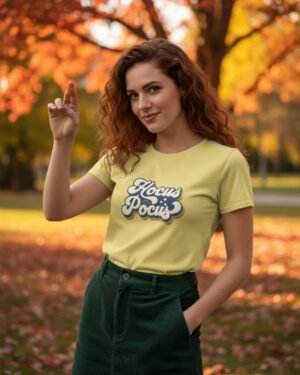 Hocus focus | Women Round Neak Vichitra T-Shirt
