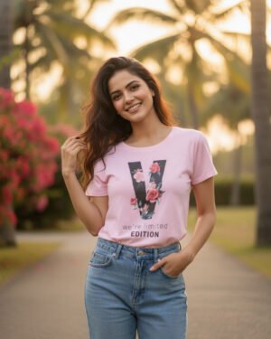 We re limited Edition | Women Round Neak Vichitra T-Shirt