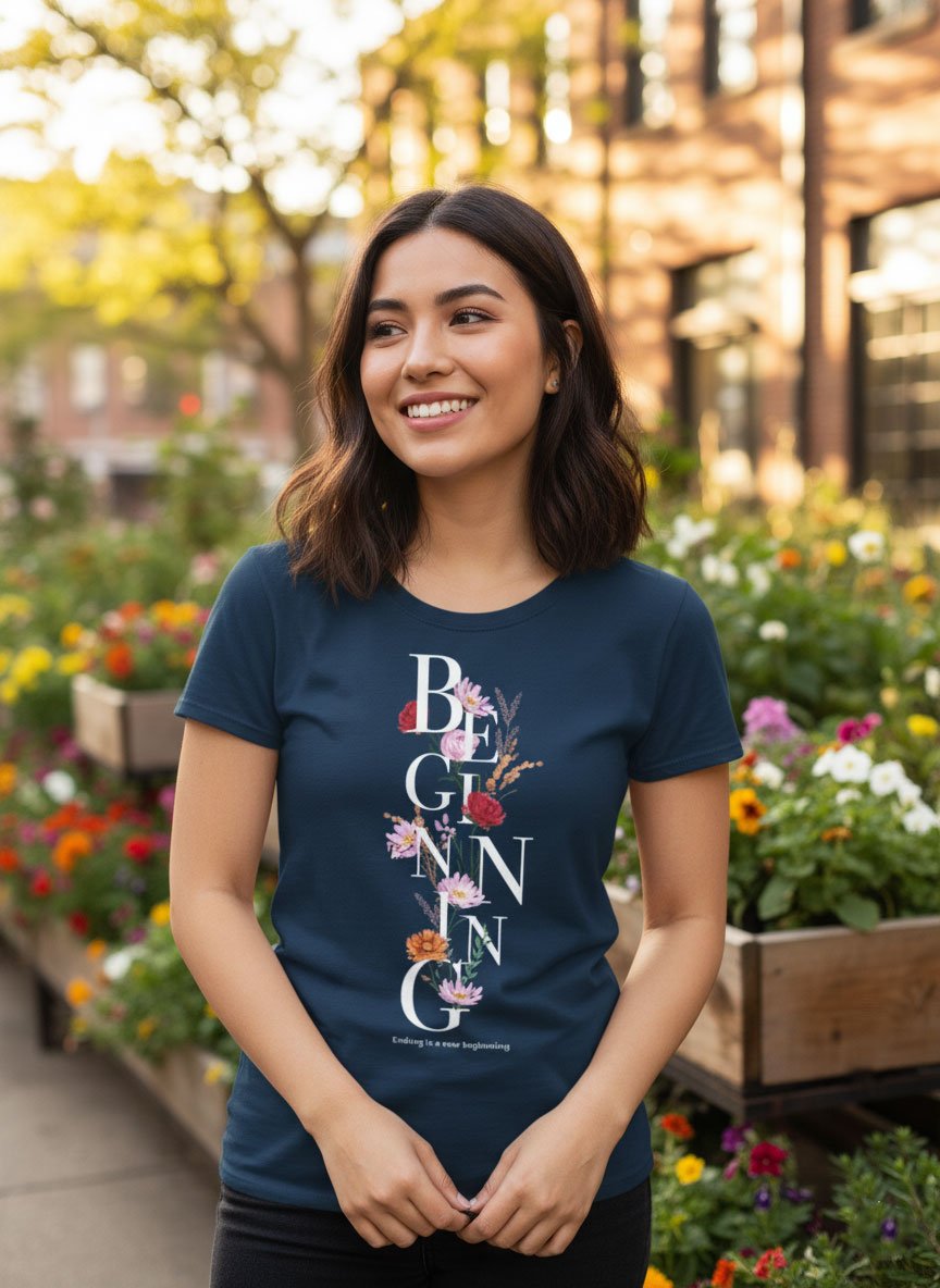 Beginning | Women Round Neak Vichitra T-Shirt