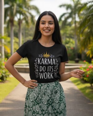 Karma | Women Round Neak Vichitra T-Shirt