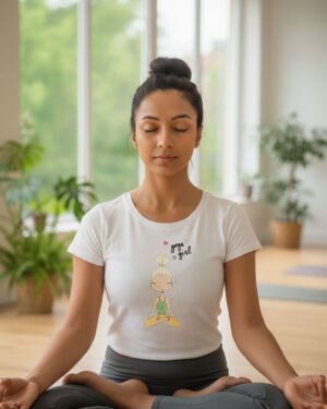 Yoga Girl | Women Round Neak Vichitra T-Shirt
