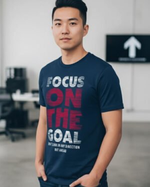 Focus on the goal | Vichitra | Men Round Neak T-Shirts