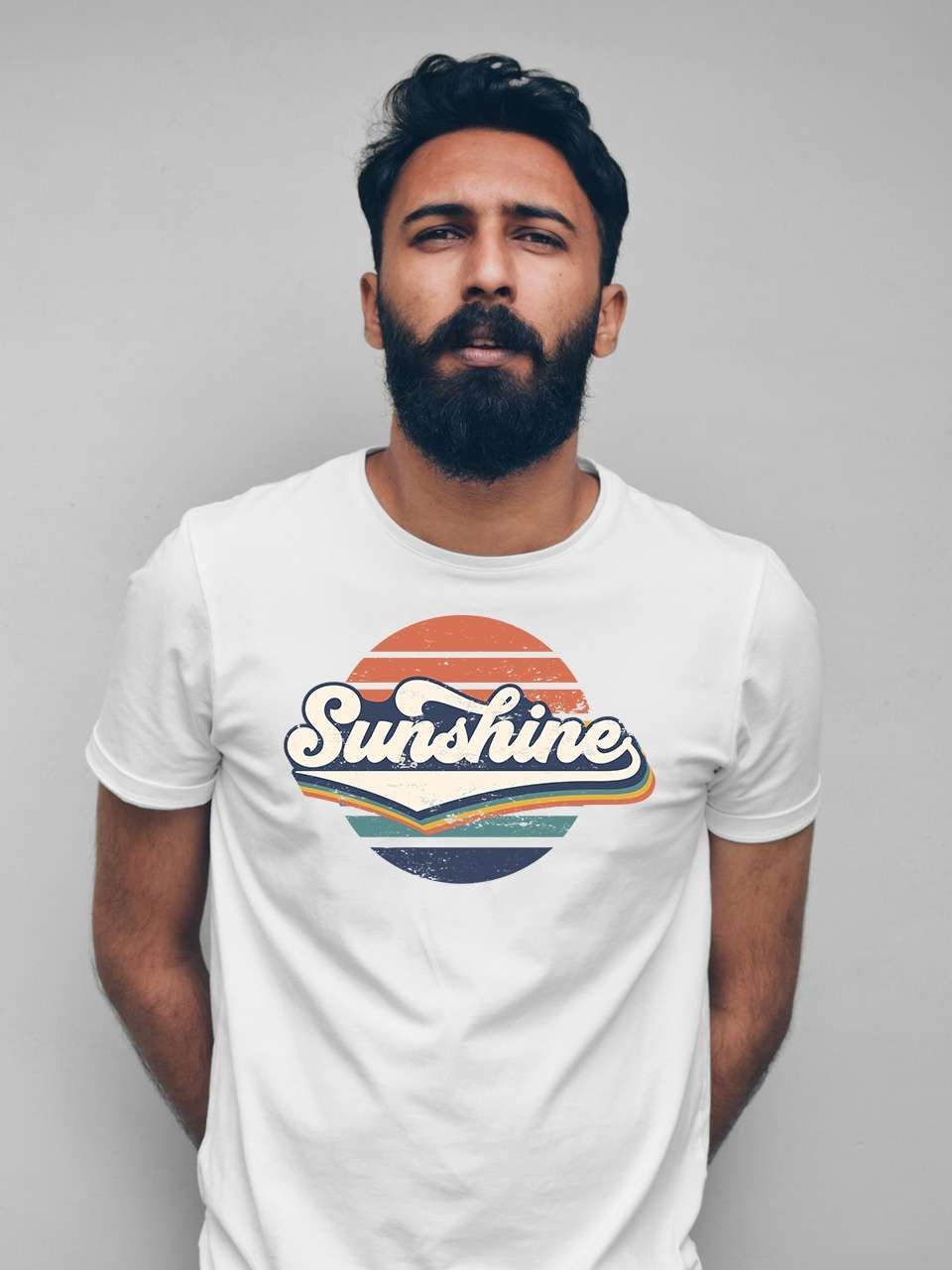 Sunshine T-Shirt | Vichitraa T-Shirts | Men Round Neak T-Shirts - Image 2