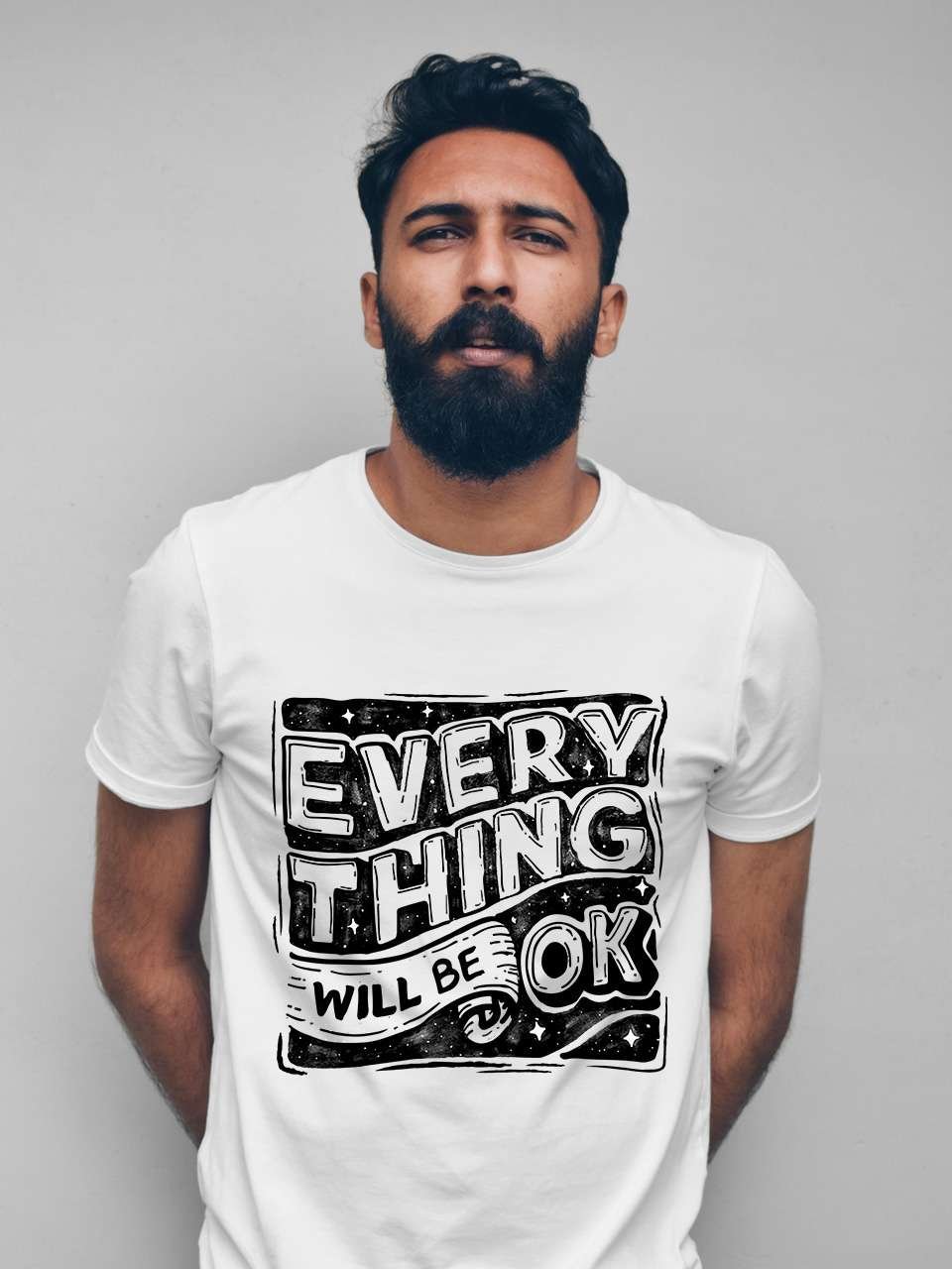 Everything will be OK | Vichitraa T-Shirts | Men Round Neak T-Shirts