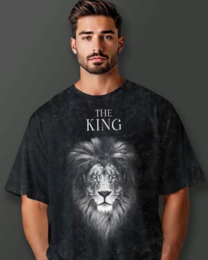 King of the Jungle – Lion Graphic T-Shirt for Men