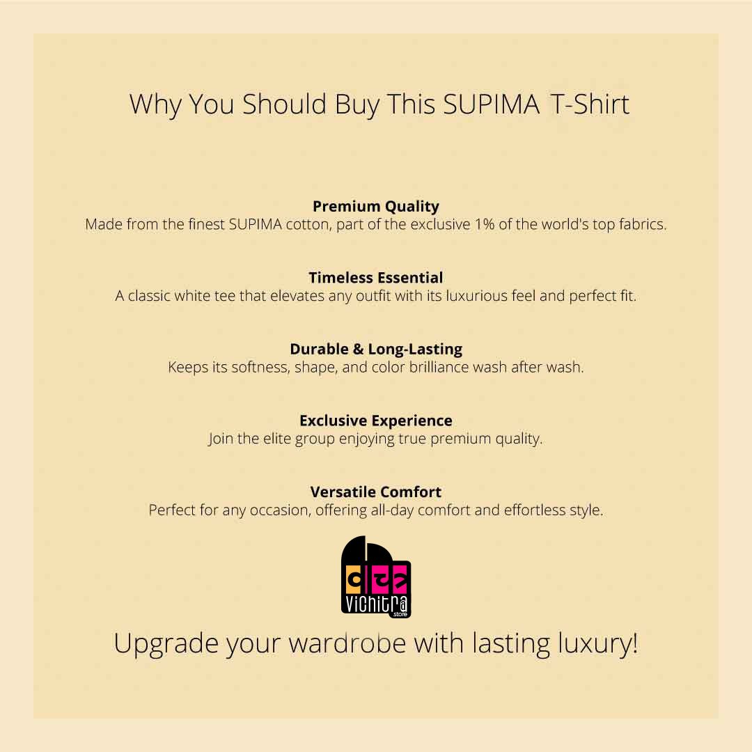 Men’s Beige Supima Cotton T-Shirt – Neutral, Breathable & All-Season Wear - Image 3