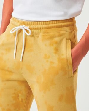 Men’s Tie-Dye Half Pants – Yellow | Relaxed Streetwear Fit
