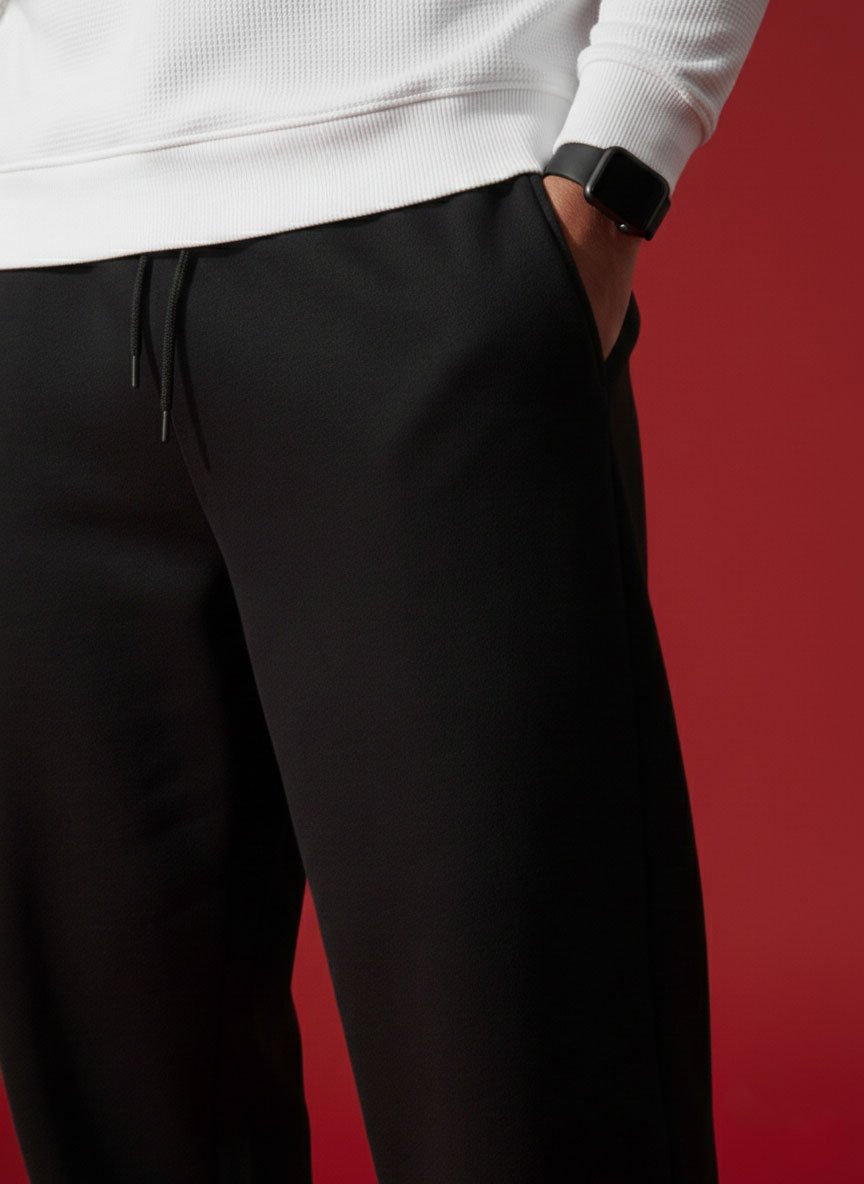 Black Loose-Fit Sweat Pant - Image 4